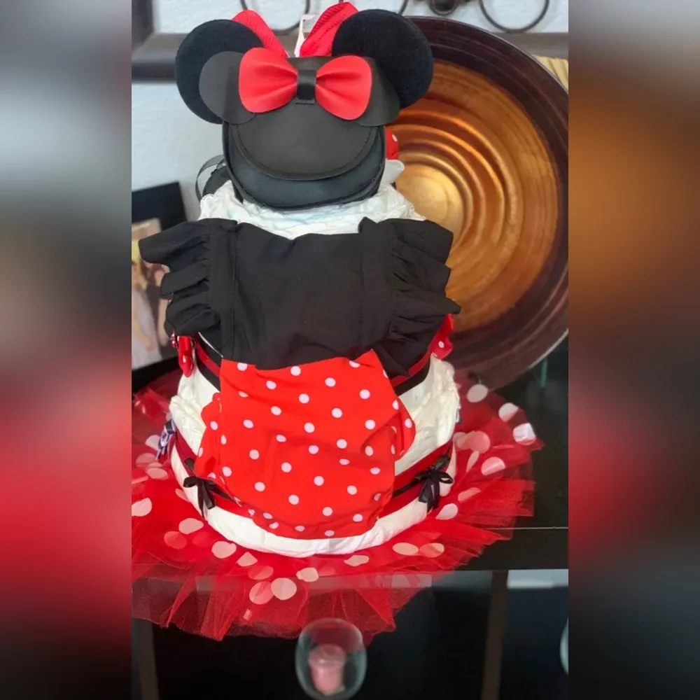 Black Minny Mouse Inspired Hand Bag: